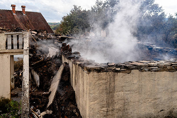 Professional Fire Damage Restoration technician working in Ardmore, PA